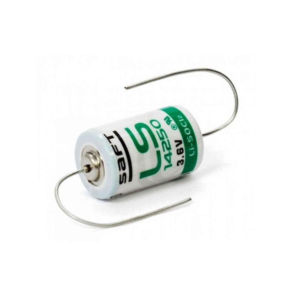 Batterie au lithium Saft Ls14250 1/2 Aa 1200mah avec fils axiaux Batteries Saft Batteries au lithium Saft