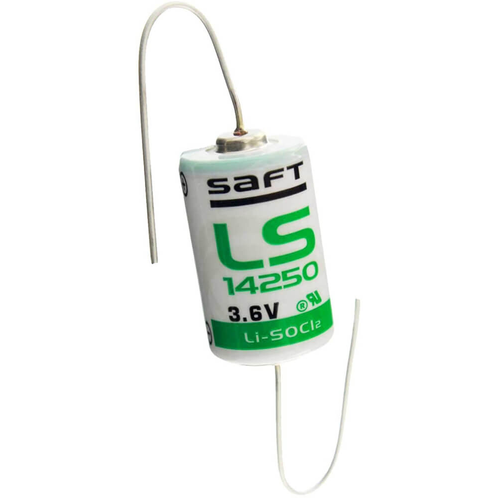 Batterie au lithium Saft Ls14250 1/2 Aa 1200mah avec fils axiaux Batteries Saft Batteries au lithium Saft