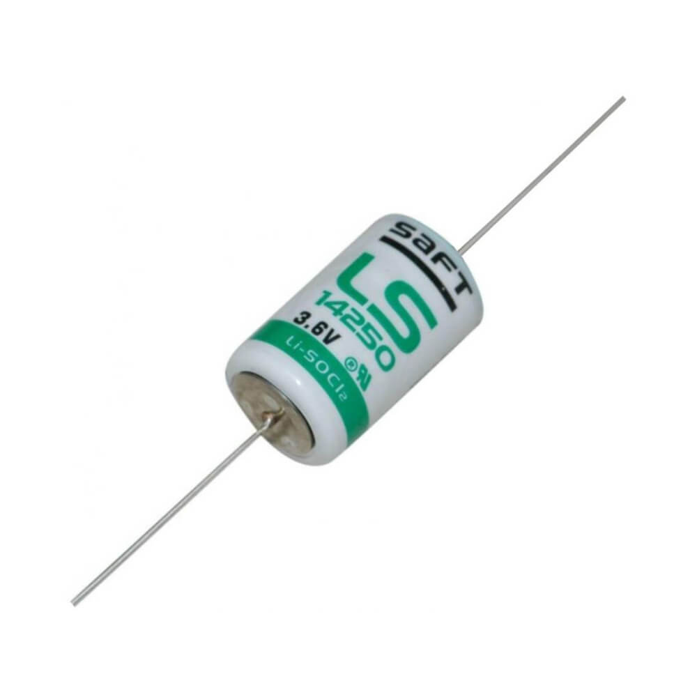 Batterie au lithium Saft Ls14250 1/2 Aa 1200mah avec fils axiaux Batteries Saft Batteries au lithium Saft