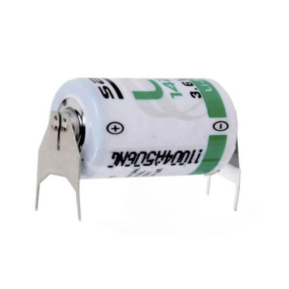 Saft Ls14250 1/2 Aa Pc Pins Dual Two Pin Terminal Battery Saft Batteries Saft Lithium Batteries
