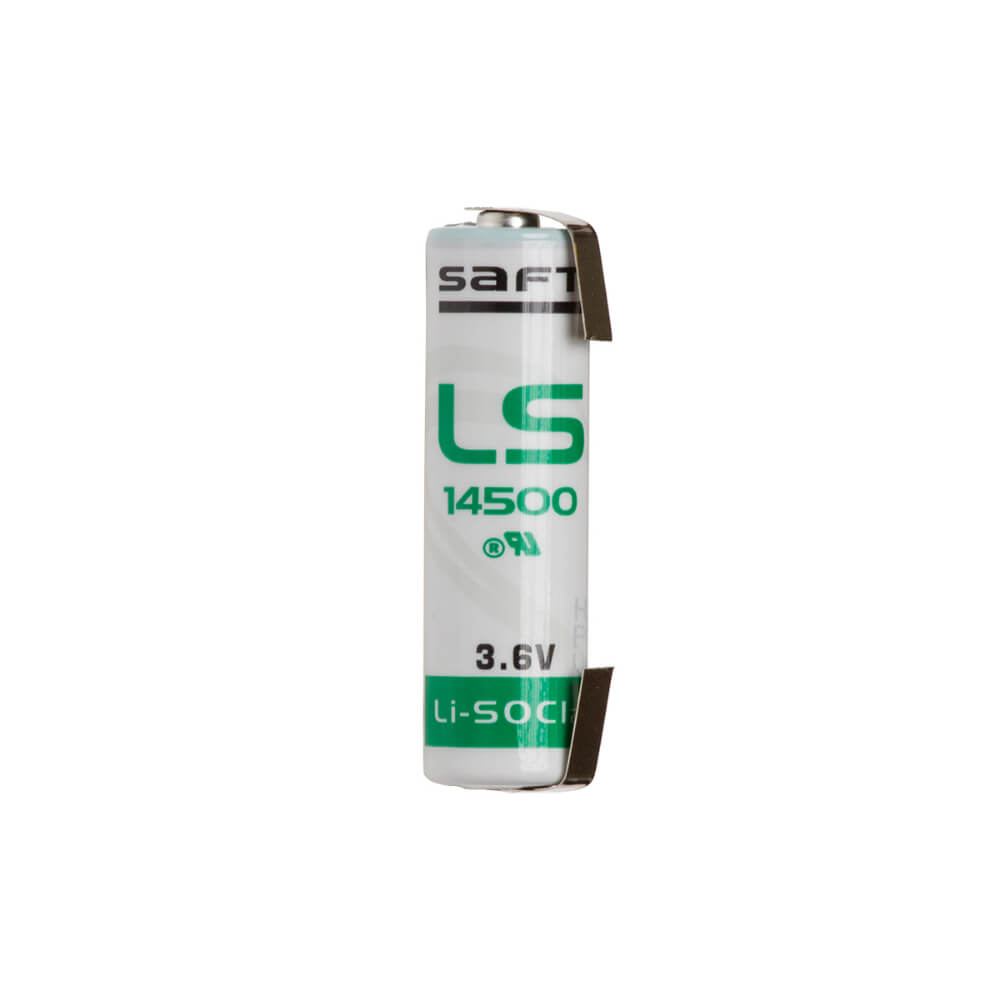 Saft Ls14500-sts Aa 3.6v 2600mah Lithium Battery With Solder Tabs Saft Batteries Saft Lithium Batteries