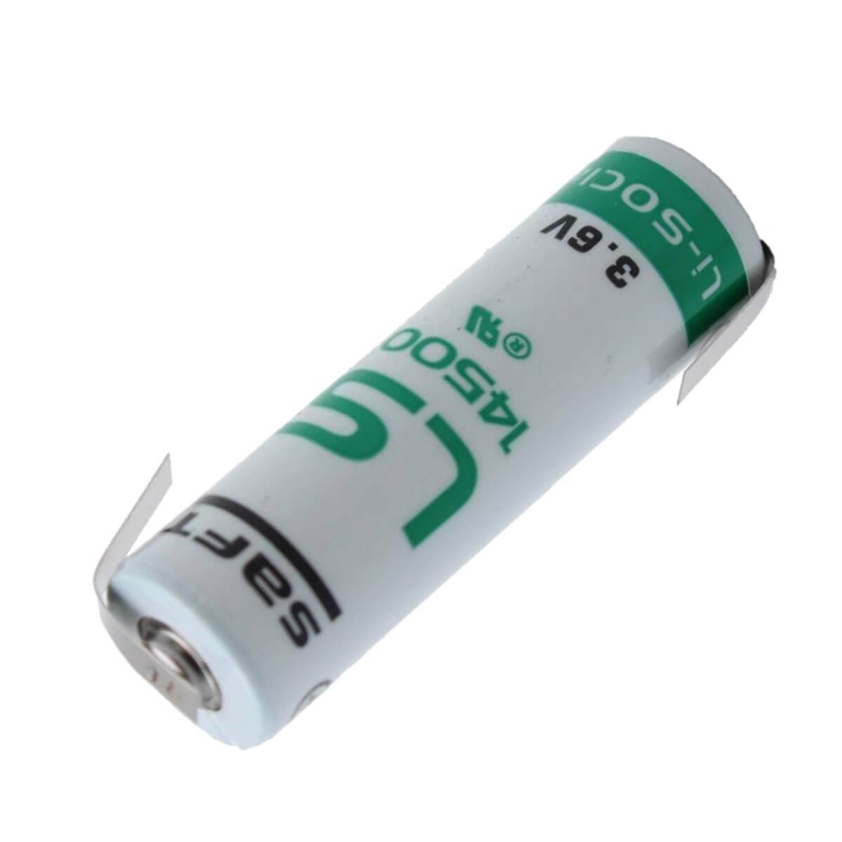 Saft Ls14500-stsz Aa 3.6v 2600mah Lithium Battery With Reverse/z Solder Tabs Saft Batteries Saft Lithium Batteries