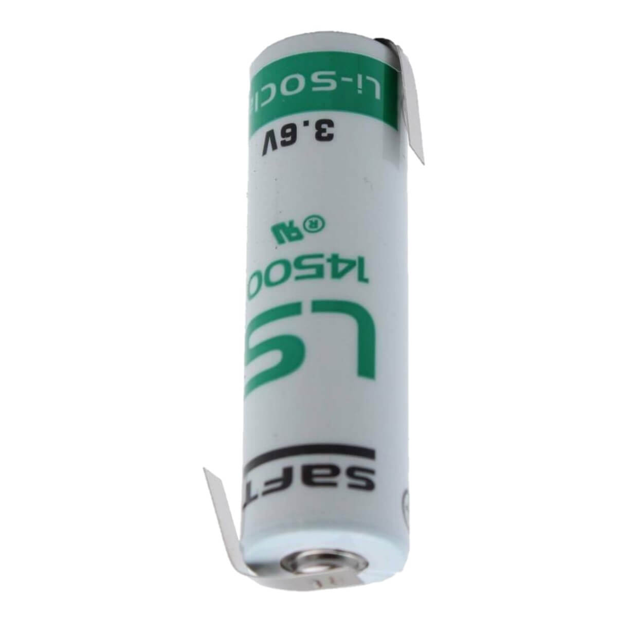 Saft Ls14500-stsz Aa 3.6v 2600mah Lithium Battery With Reverse/z Solder Tabs Saft Batteries Saft Lithium Batteries
