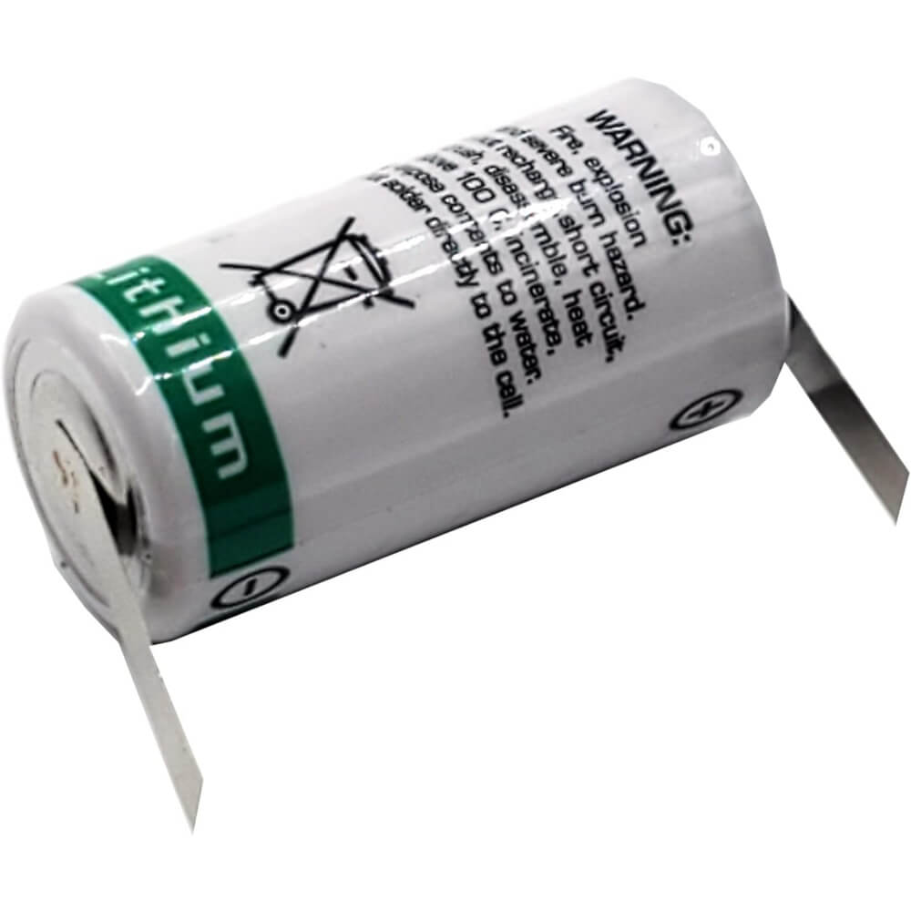 Saft Ls17330 2/3a 3.6v 2100mah Battery With Uni-directional Tabs Saft Batteries Saft Lithium Batteries