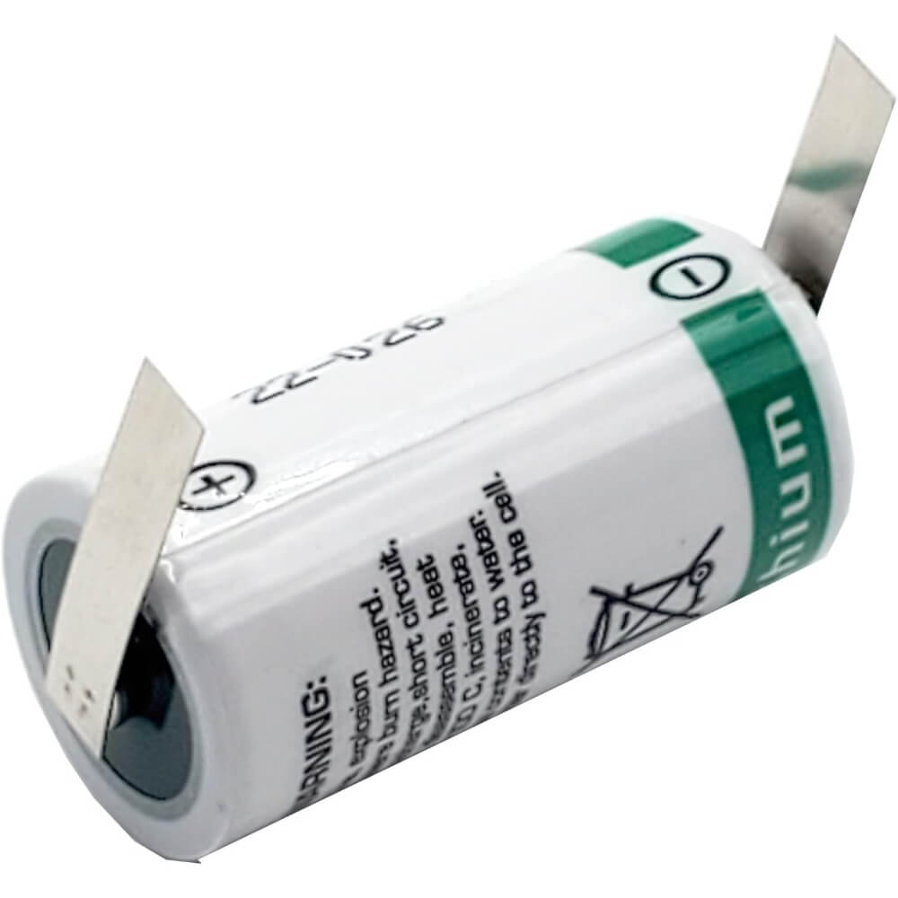 Saft Ls17330 2/3a 3.6v 2100mah Battery With Uni-directional Tabs Saft Batteries Saft Lithium Batteries