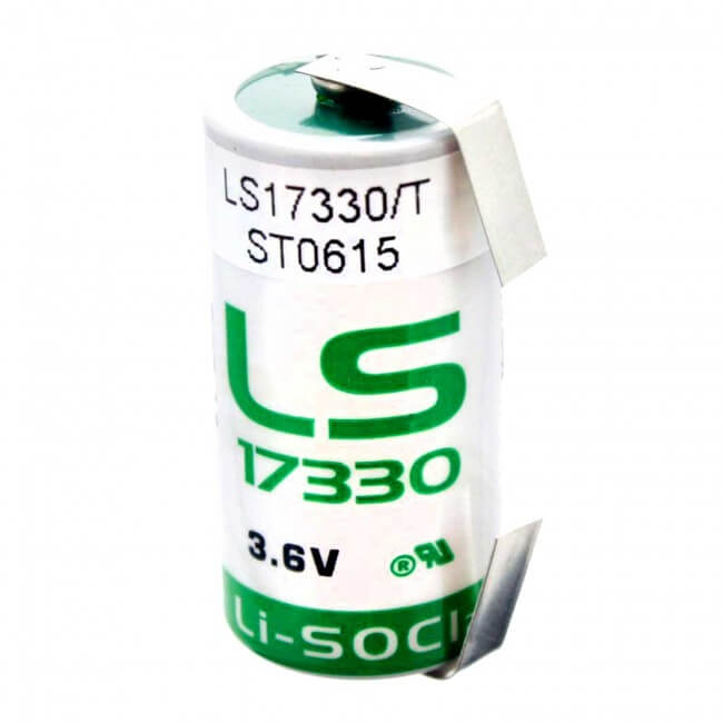 Batterie au lithium Saft Ls17330 3,6v 2/3 A taille 3,6v - Batteries Saft non rechargeables Batteries au lithium Saft