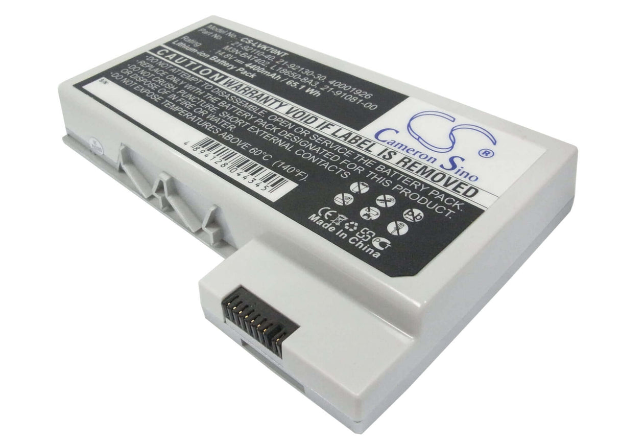 Silver Battery For Fic A3, A360, A380 14.8v, 4400mah - 65.12wh Notebook, Laptop Cameron Sino Technology Limited (Suspended)