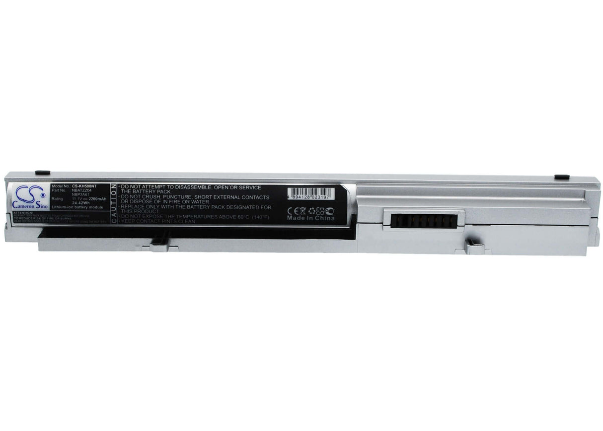 Silver Battery For Kohjinsha Sh6, Sh8, Sr8 11.1v, 2200mah - 24.42wh Notebook, Laptop Cameron Sino Technology Limited