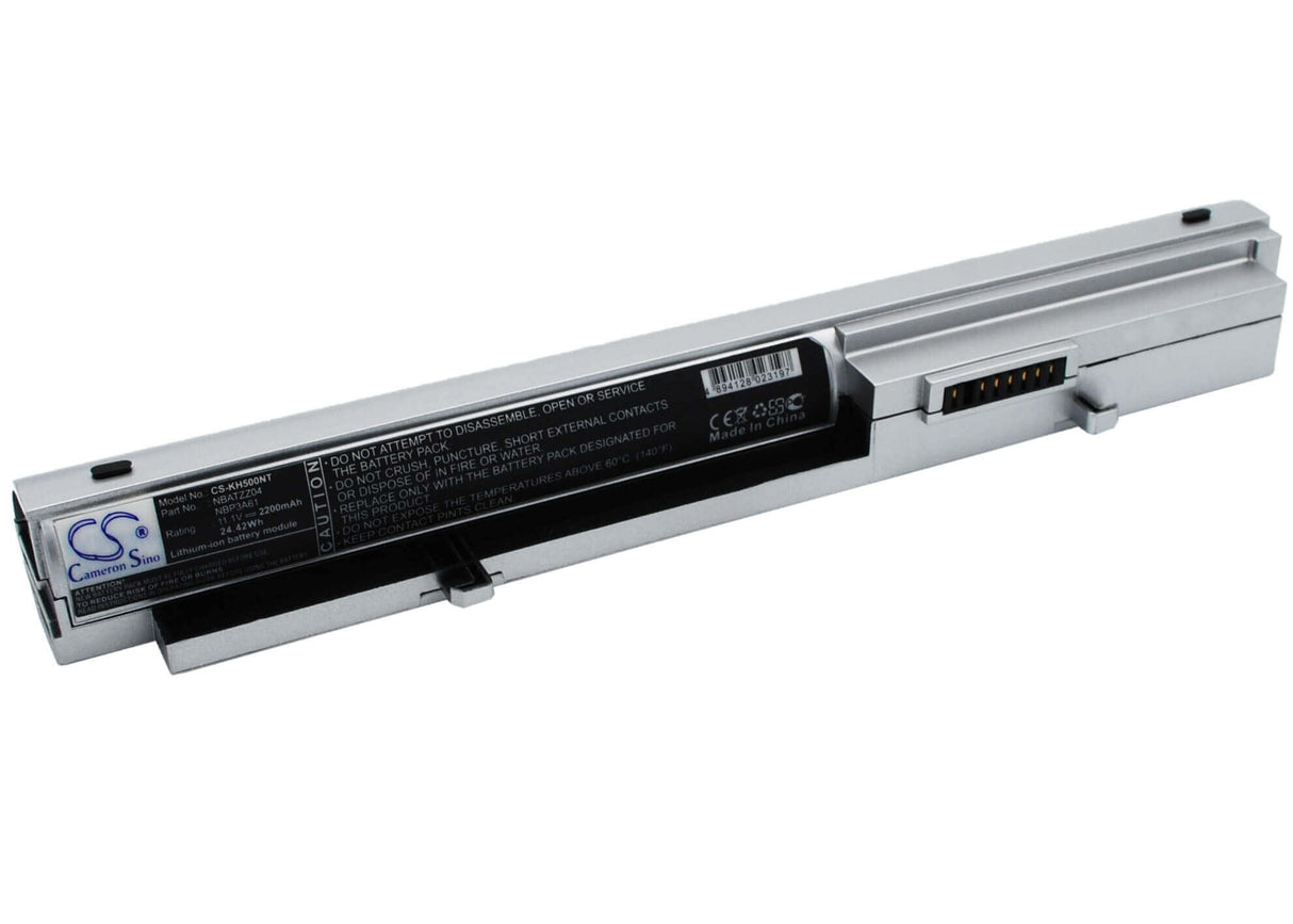 Silver Battery For Kohjinsha Sh6, Sh8, Sr8 11.1v, 2200mah - 24.42wh Notebook, Laptop Cameron Sino Technology Limited
