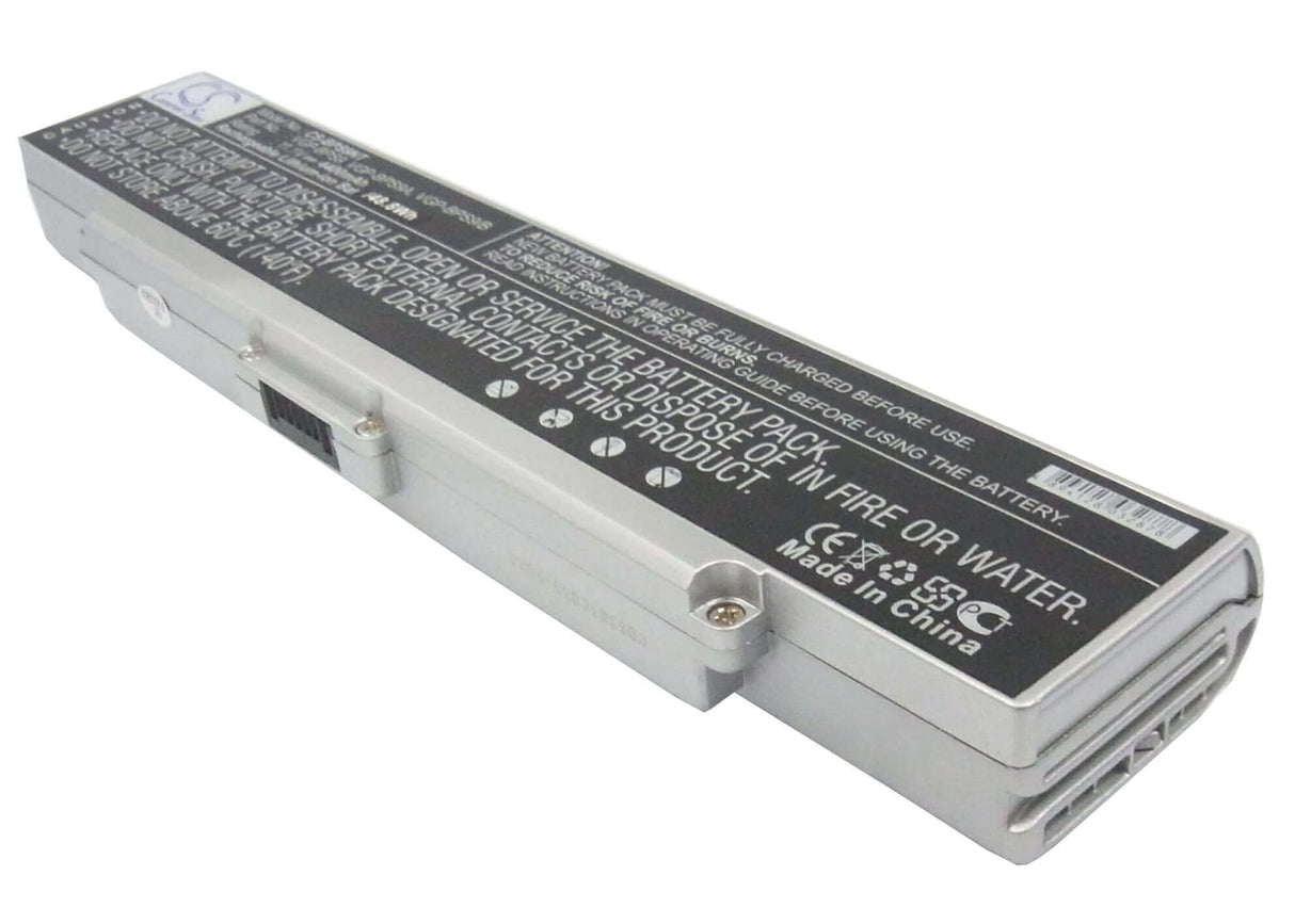 Silver Battery For Sony Vaio Vgn-ar41e, Vaio Vgn-ar41l, Vaio Vgn-ar41m 11.1v, 4400mah - 48.84wh Notebook, Laptop Cameron Sino Technology Limited
