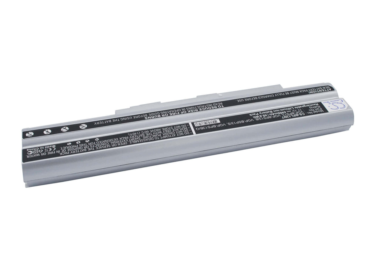 Silver Battery For Sony Vaio Vgn-aw230j/h, Vaio Vgn-aw235j/b, Vaio Vgn-aw290jfq 11.1v, 4400mah - 48.84wh Notebook, Laptop Cameron Sino Technology Limited