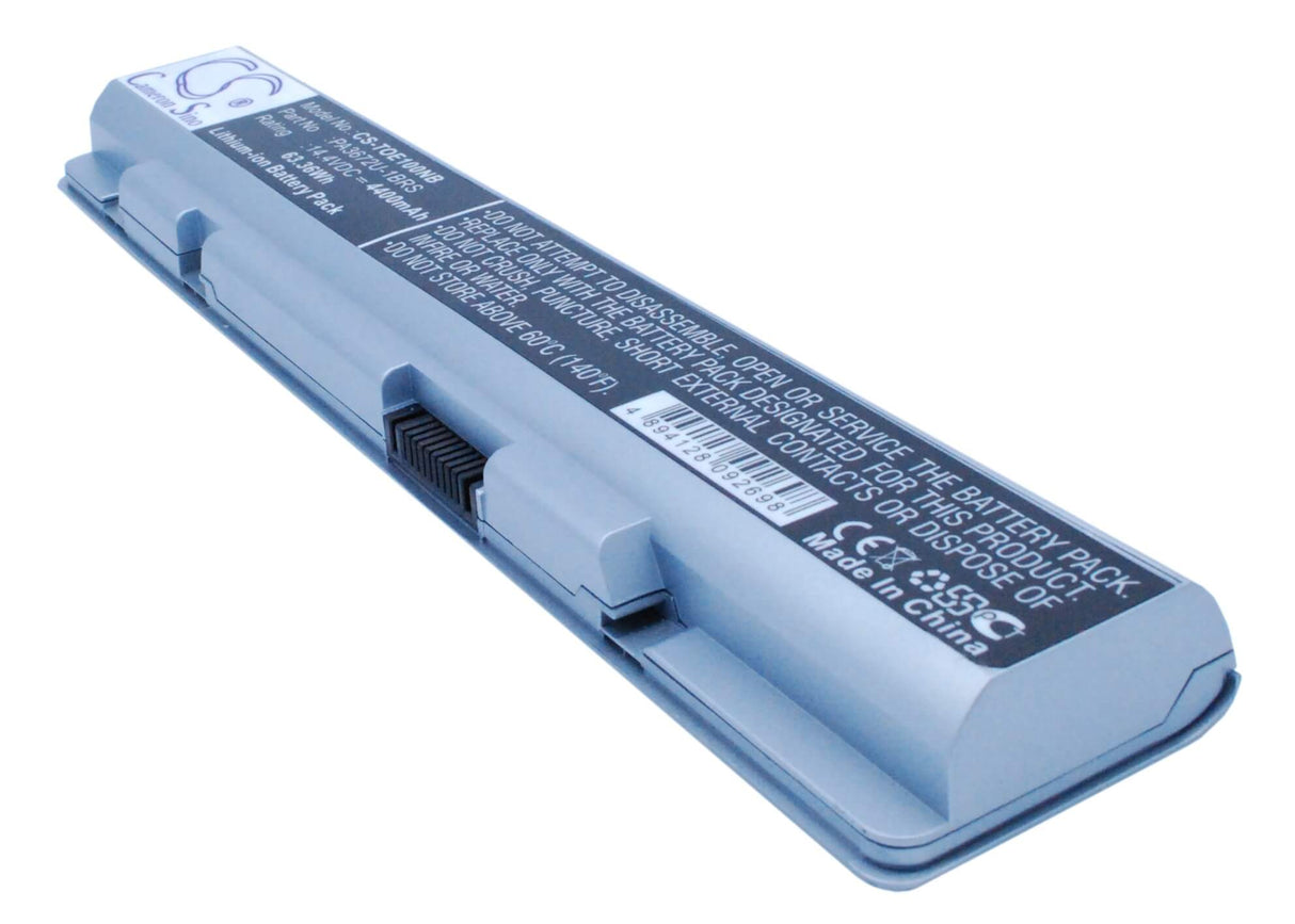 Silver Battery For Toshiba Satellite E100, Satellite E105, Satellite E105-s1402 14.4v, 4400mah - 63.36wh Notebook, Laptop Cameron Sino Technology Limited