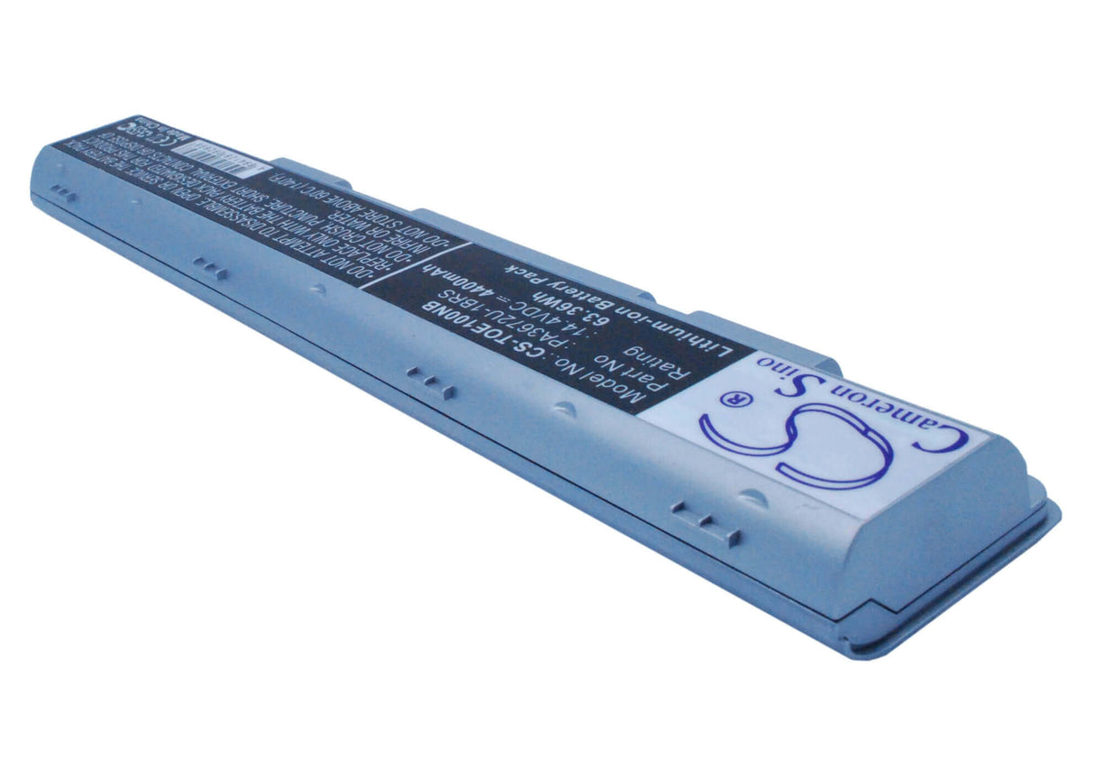 Silver Battery For Toshiba Satellite E100, Satellite E105, Satellite E105-s1402 14.4v, 4400mah - 63.36wh Notebook, Laptop Cameron Sino Technology Limited