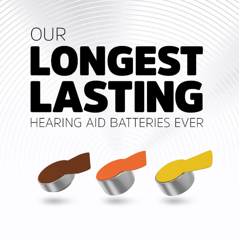 Size 10 Energizer Hearing Aid Battery Eight On A Card (Complete box of 48) Coin Cell Batteries Energizer
