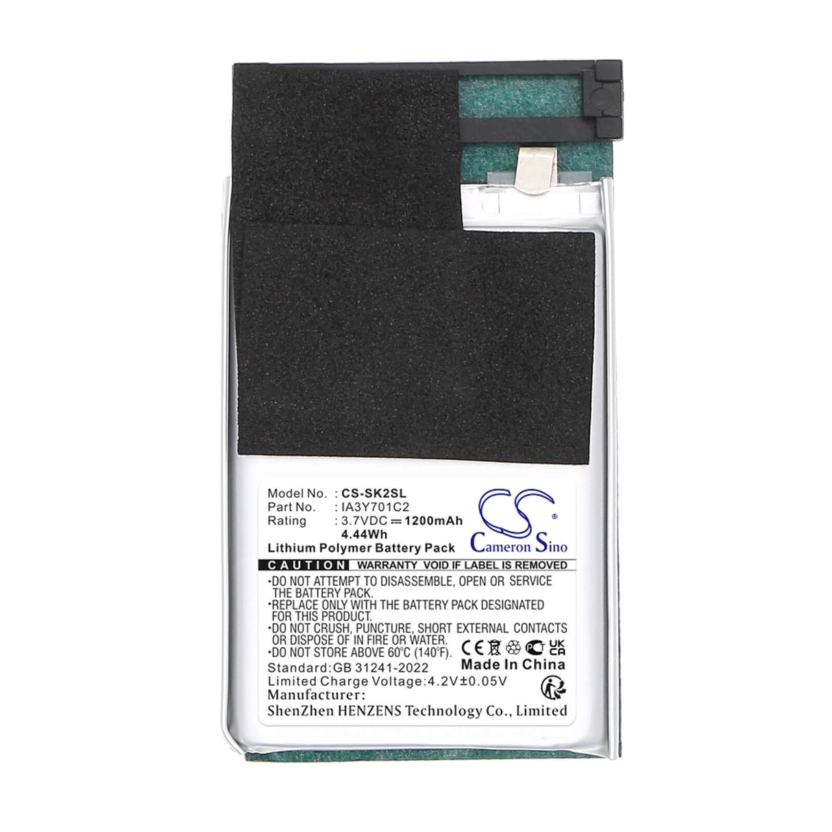 SmartPhone Battery For Hip Top Danger 2 3.7v, 1200mah - 4.44wh Mobile, SmartPhone Cameron Sino Technology Limited