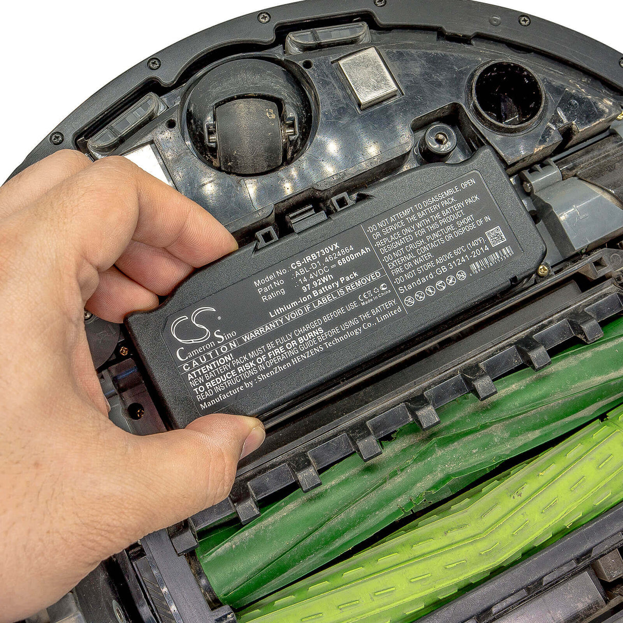 Super Extended Vacuum battery for Irobot Roomba E5 I7 Roomba I7 I7+ 14.4v, 6800mah - 97.92wh Vacuum Cameron Sino Technology Limited