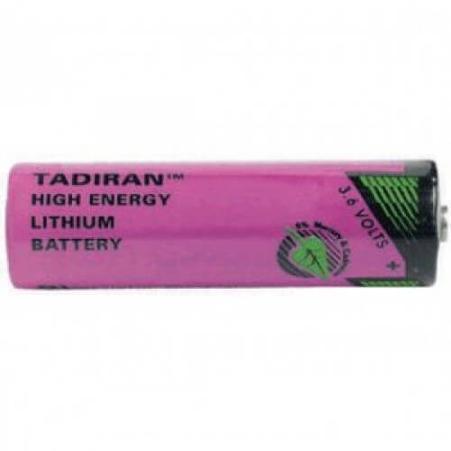 Tadiran Battery Model Tl-2100 3.6v, 2100 Mah - 7.56wh Tadiran Batteries Tadiran Batteries With PC Pins - 2 Pin on Negative Terminal - 1 Pin on Postive Terminal