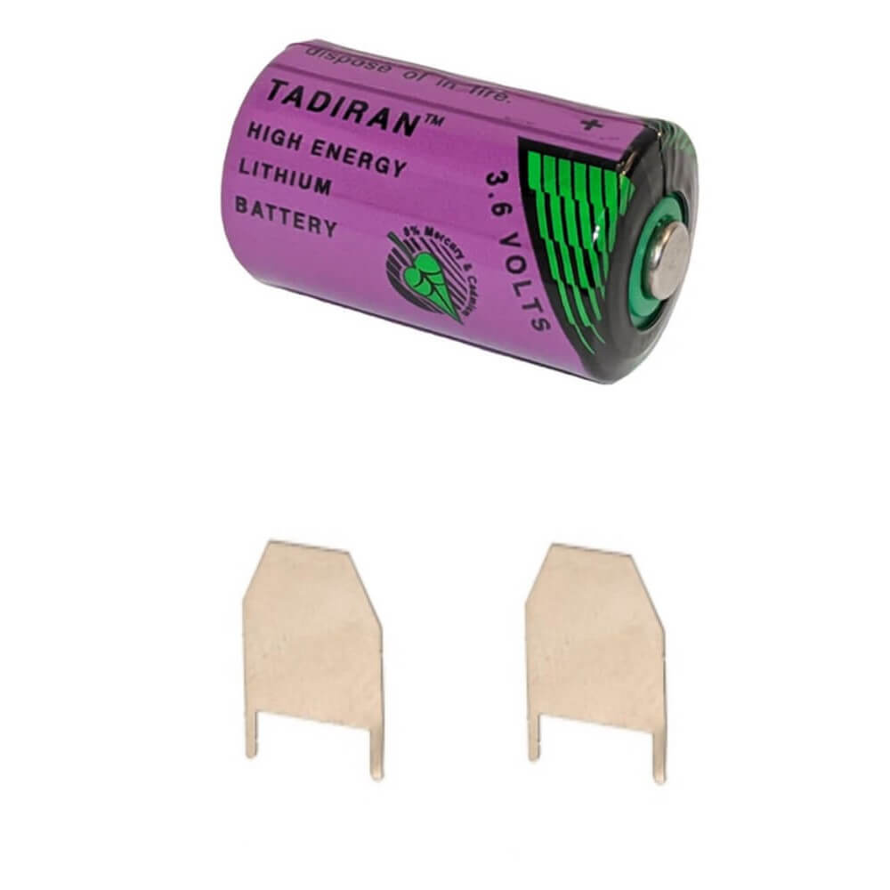 Tadiran Battery Model Tl-2150 1/2 Aa 3.6v, 1000 Mah - 3.6wh Tadiran Batteries Tadiran Batteries With PC Pins - 2 Pin on Negative Terminal - 2 Pin on Postive Terminal