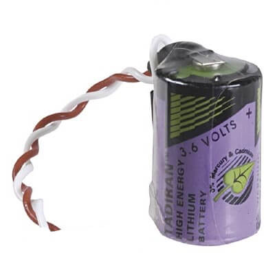 Tadiran Battery Model Tl-2150 1/2 Aa 3.6v, 1000 Mah - 3.6wh Tadiran Batteries Tadiran Batteries With 3 Inch Fly Leads