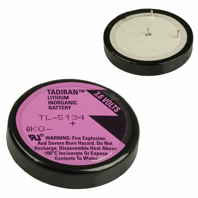 Tadiran Battery Model Tl-5134 3.6v, 1000 Mah - 3.6wh Tadiran Batteries Tadiran Batteries