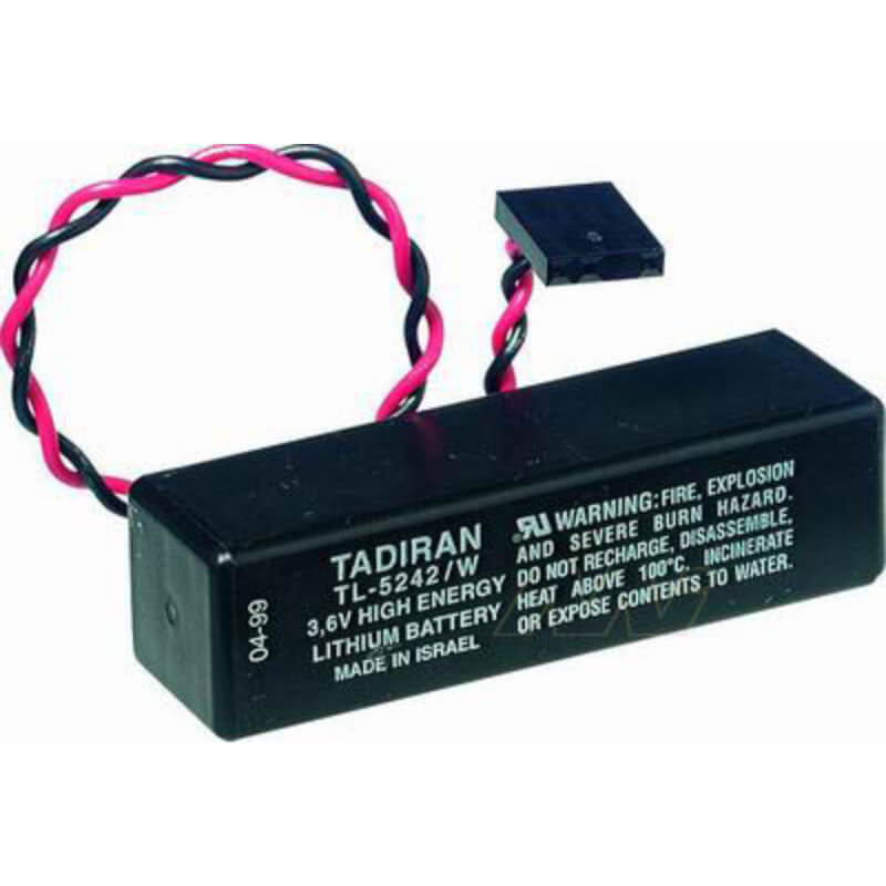 Tadiran Battery Model Tl-5242/w With Lead & Plug 3.6v, 2100 Mah Tadiran Batteries Tadiran Batteries