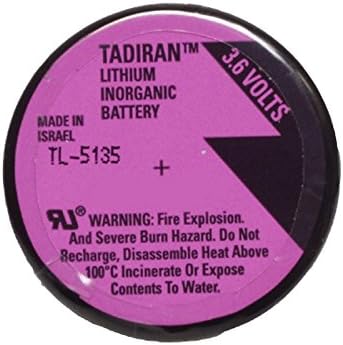 Tadiran Battery Model Tl5135 3.6v, 1700 Mah - 6.12wh Tadiran Batteries Tadiran Batteries