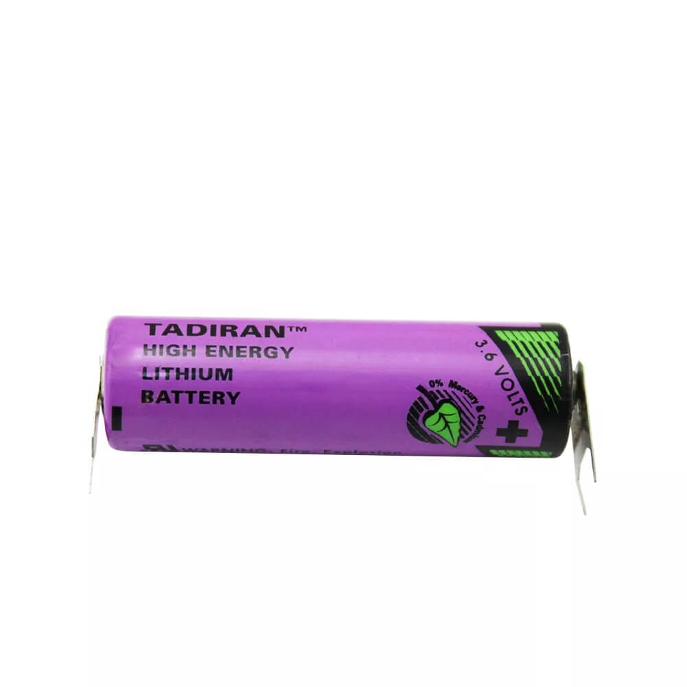 Tadiran Tl-5903, Tl5104, Aa 3.6v Aa Lithium Battery (er14505) 3.6v Tadiran Batteries Tadiran Batteries With PC Pins - 2 Pin on Positive Terminal - 1 Pin on Negative Terminal