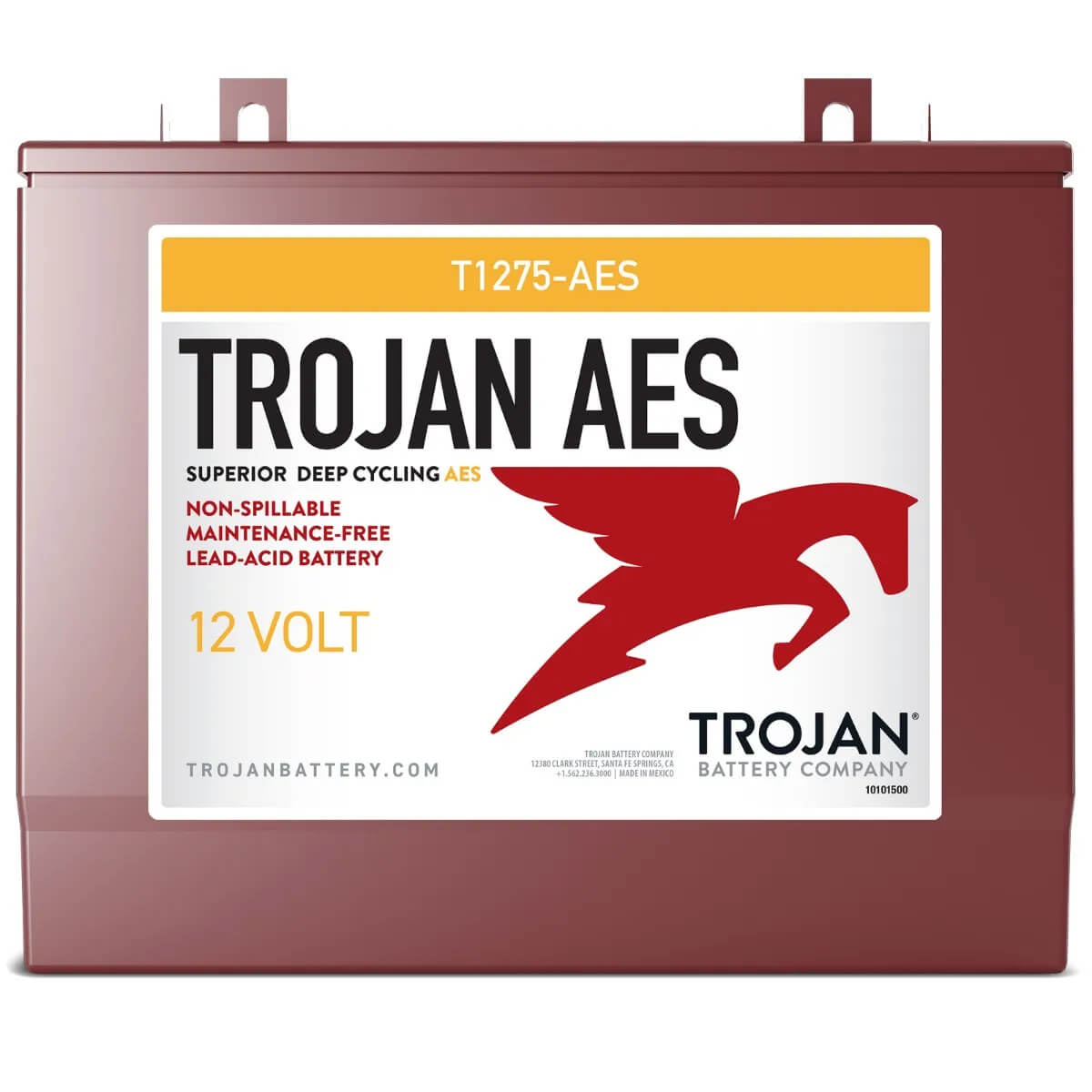 Trojan T1275-AES 12V AGM 130Ah high output battery Sealed Lead Acid (Special) Trojan