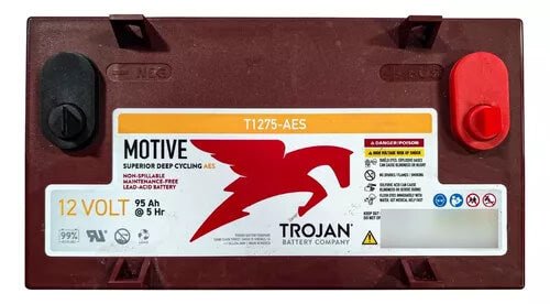Trojan T1275-AES 12V AGM 130Ah high output battery Sealed Lead Acid (Special) Trojan