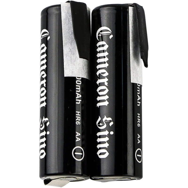 Deux piles pour AA AA, AM3, E91 avec languettes de soudure - inversées à une extrémité 1.2v, 2000mAh - 2.40Wh AA Cameron Sino Technology Limited