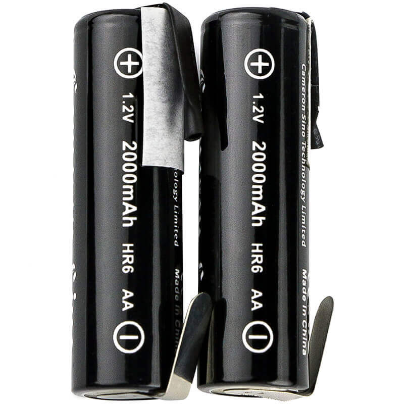 Deux piles pour Aa Aa, Am3, E91 - Direction standard des languettes de soudure 1.2v, 2000mah - 2.40wh AA Cameron Sino Technology Limited