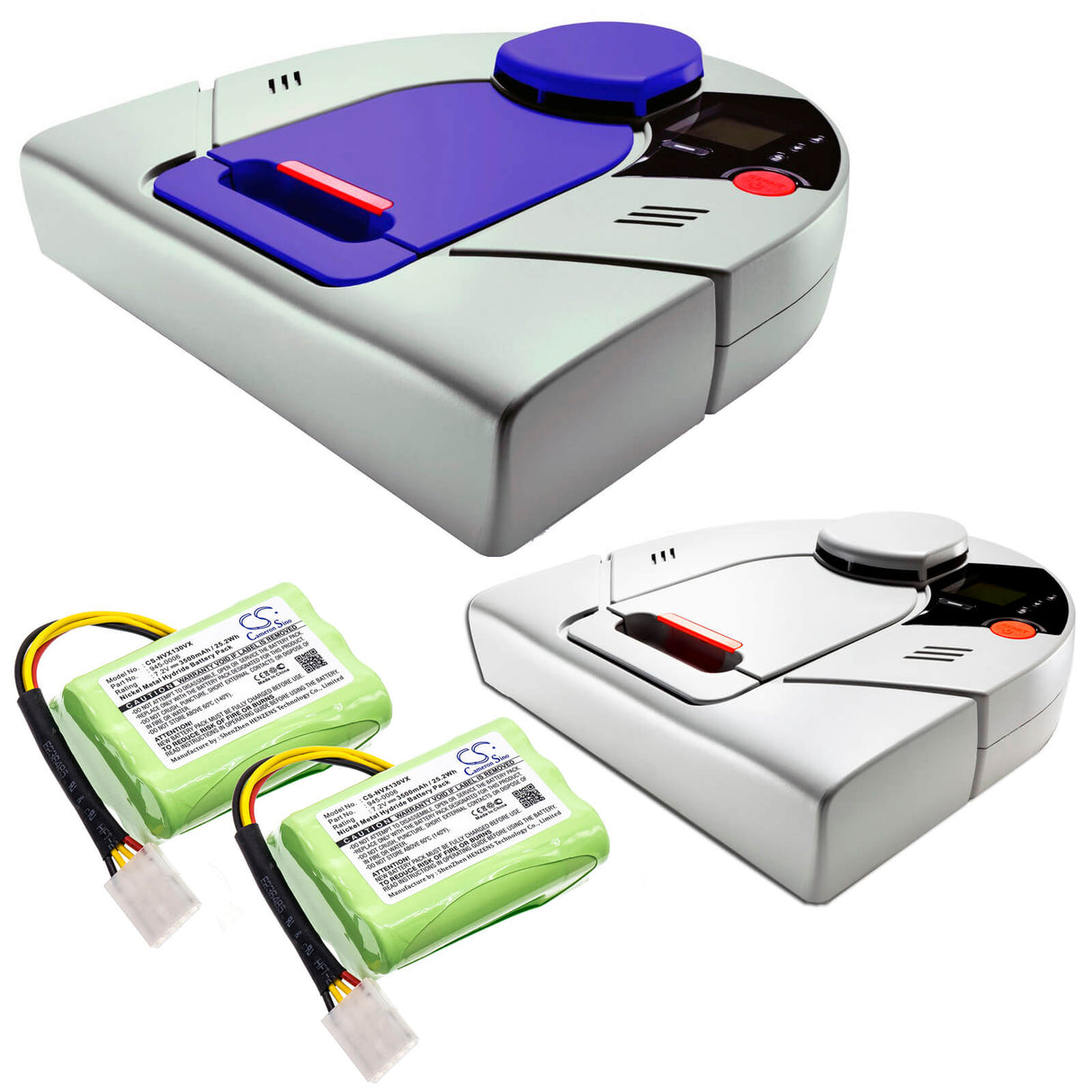 Two vacuum batteries For Neato Xv-12, Xv-15, Xv-11 7.2v, 3500mah - 25.20wh Vacuum Cameron Sino Technology Limited