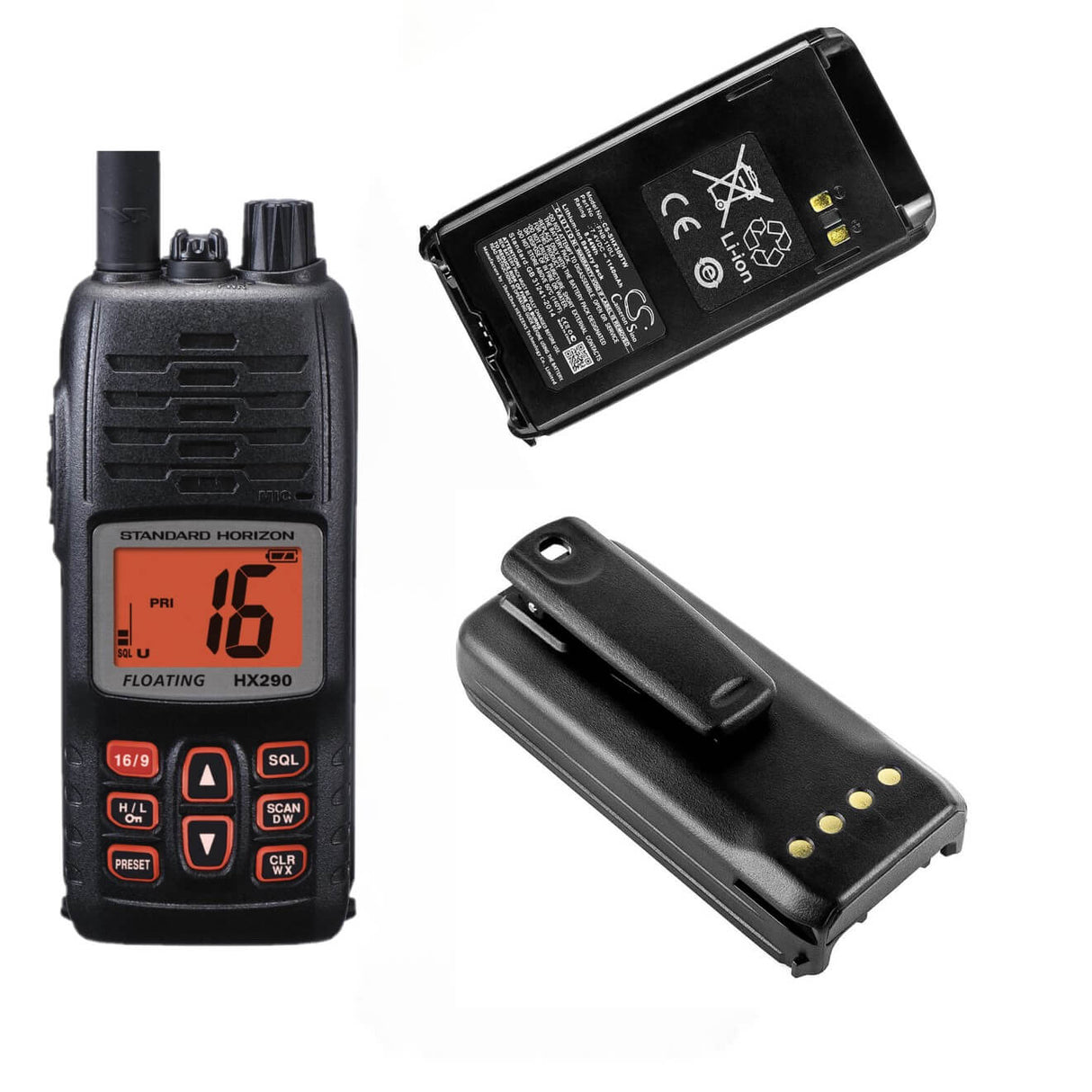 Two-Way Radio Battery For Standard Horizon Hx290, Hx 290 7.4v, 1140mah - 8.44wh Two-Way Radio Cameron Sino Technology Limited
