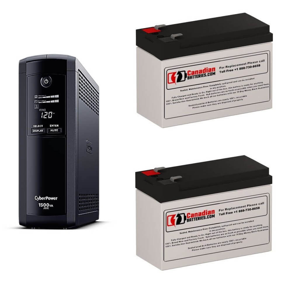 CyberPower CP1500AVRLCD UPS Replacement Battery Kit – 2 x 12V 9Ah AGM Batteries | CB129X2 UPS Batteries CB Range