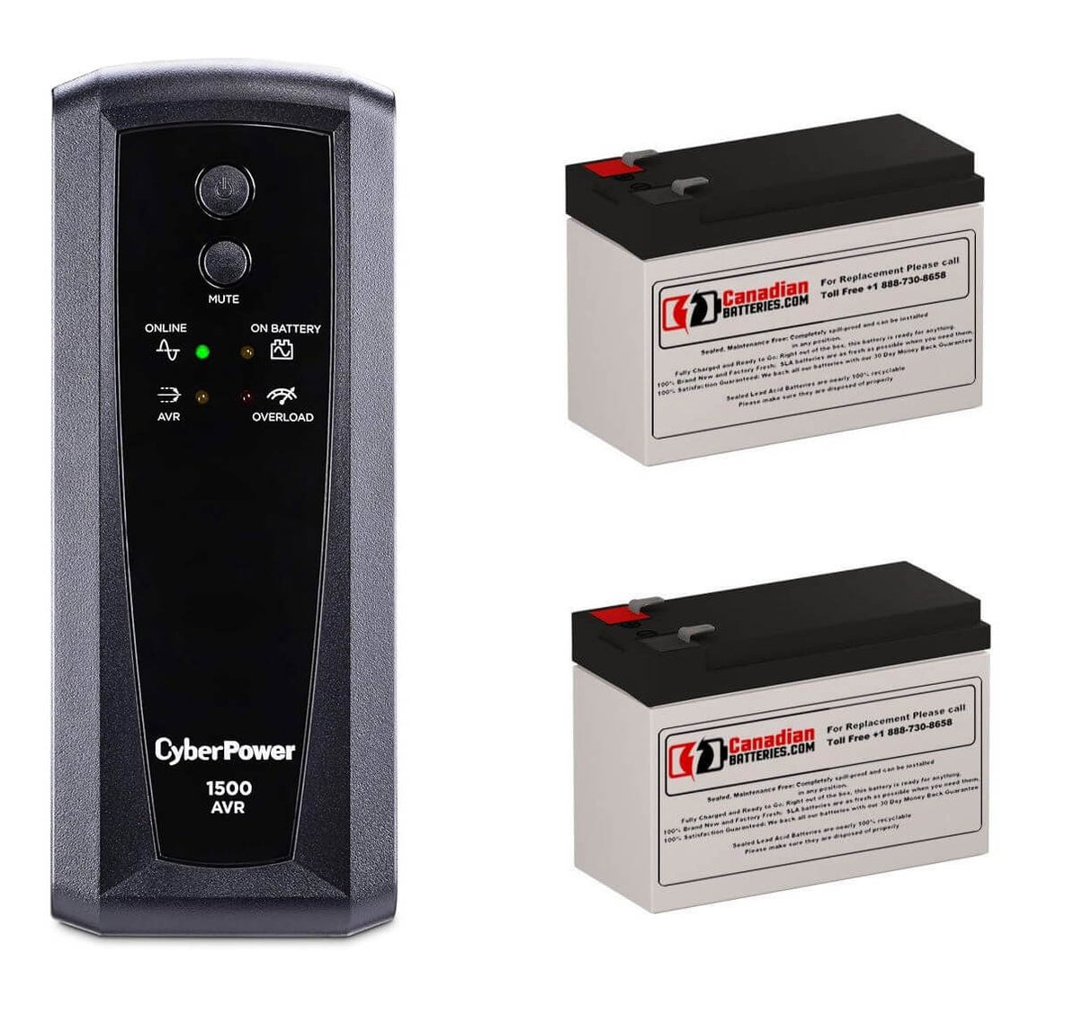 UPS Batteries For Cyberpower Cp1500avrt UPS, 2 X 12v, 9ah - 108wh UPS Batteries CB Range