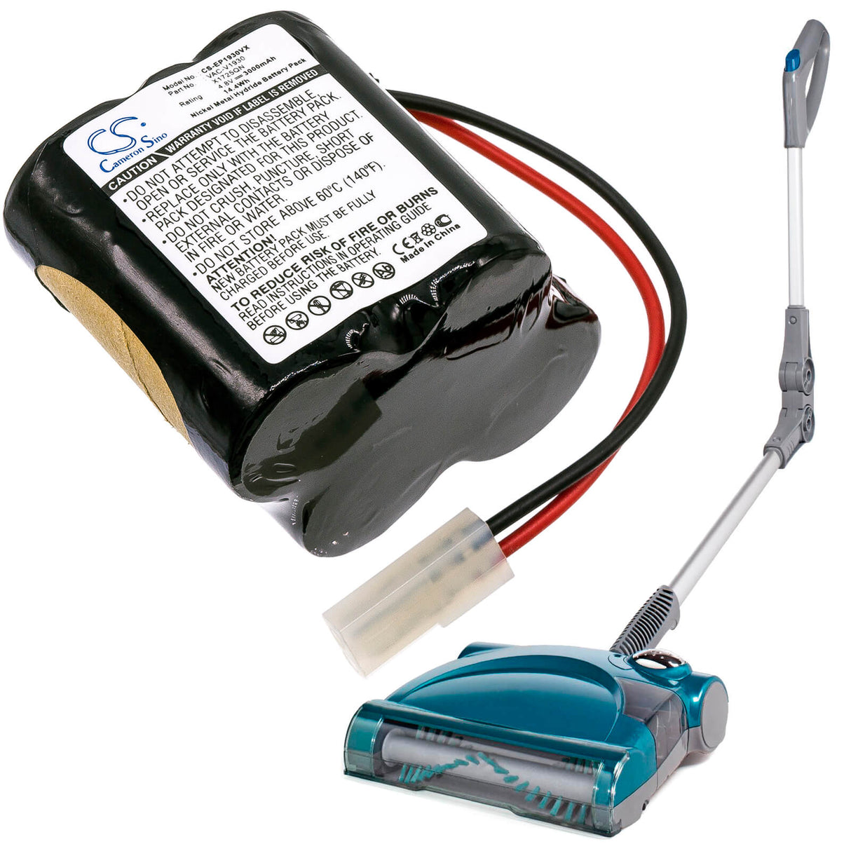 Vacuum Battery For Euro Pro Shark V1700z, Shark V1930, X1725qn 4.8v, 3000mah - 14.40wh Vacuum Cameron Sino Technology Limited