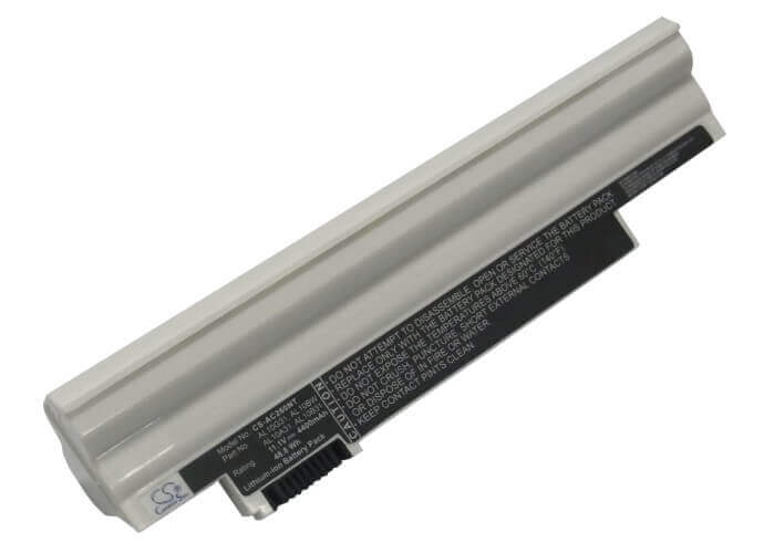 White Battery For Acer Aspire One Aod255-a01b/k, Aspire One Aod255- A01b/w, Aspire One Aod255-1134 11.1v, 4400mah - 48.84wh Notebook, Laptop Cameron Sino Technology Limited