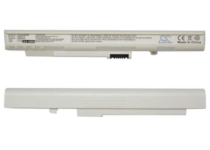 White Battery For Acer Aspire One, Aspire One A110-1295, Aspire One A110-1545 11.1v, 2200mah - 24.42wh Notebook, Laptop Cameron Sino Technology Limited
