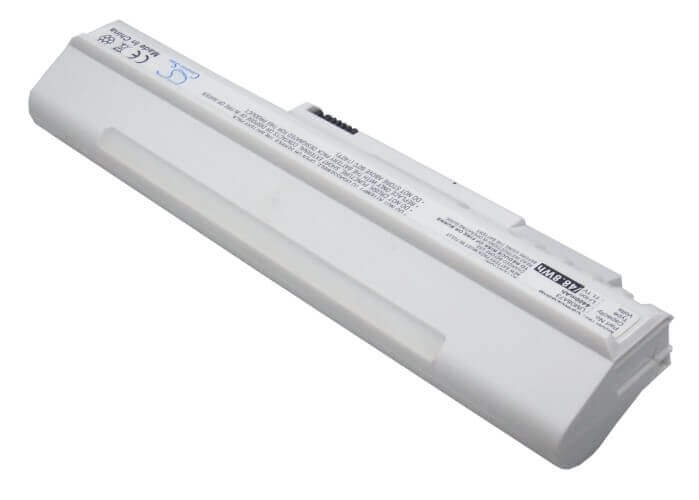 White Battery For Acer Aspire One, Aspire One A110-1295, Aspire One A110-1545 11.1v, 4400mah - 48.84wh Notebook, Laptop Cameron Sino Technology Limited