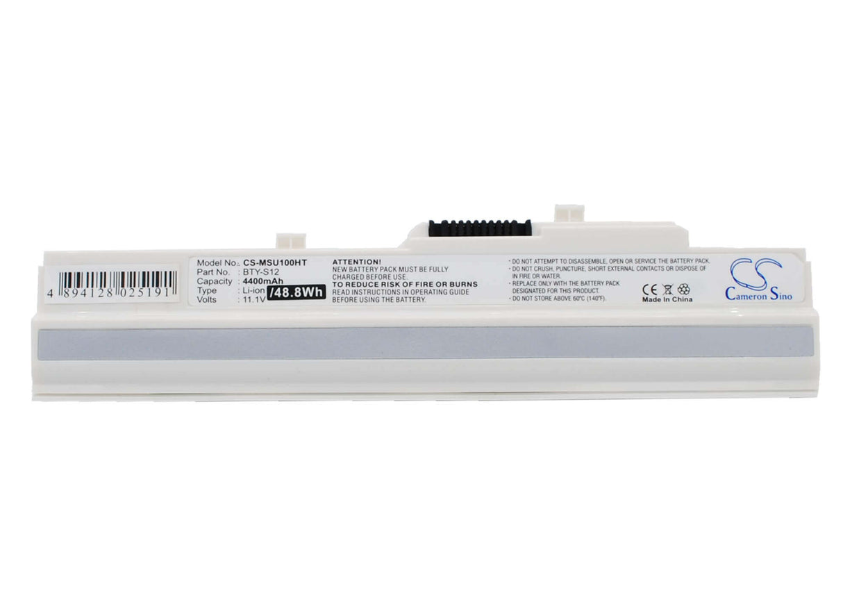 White Battery For Advent 4211, 4212 11.1v, 4400mah - 48.84wh Notebook, Laptop Cameron Sino Technology Limited