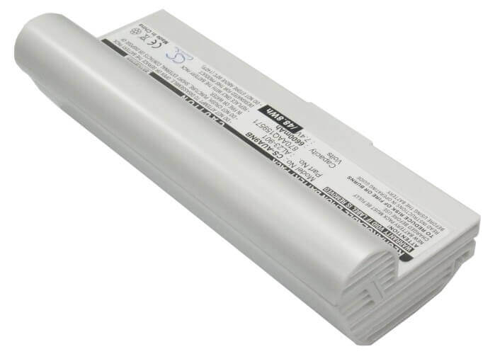 White Battery For Asus Eee Pc 901, Eee Pc 904, Eee Pc 904hd 7.4v, 6600mah - 48.84wh Notebook, Laptop Cameron Sino Technology Limited