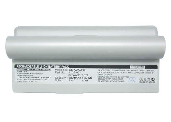 White Battery For Asus Eee Pc 901, Eee Pc 904, Eee Pc 904hd 7.4v, 8800mah - 65.12wh Notebook, Laptop Cameron Sino Technology Limited