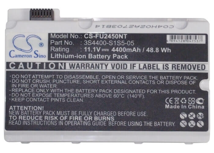 White Battery For Fujit'su Amilo Pi2450, Amilo Xi2428, Amilo Xi2528 11.1v, 4400mah - 48.84wh Notebook, Laptop Cameron Sino Technology Limited