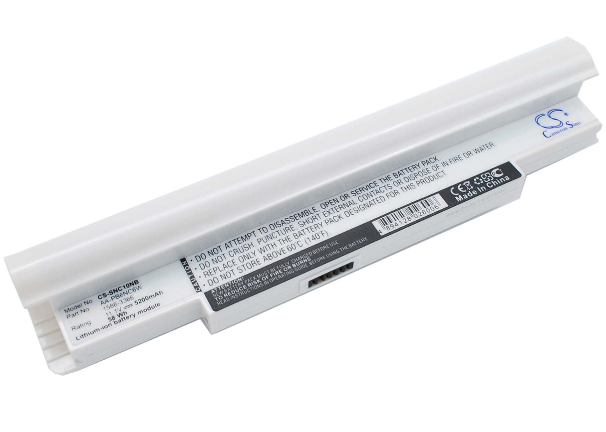 White Battery For Samsung Np-nc10, Np-nc10-ka03cn, Np-nc10-ka02uk 11.1v, 5200mah - 57.72wh Notebook, Laptop Cameron Sino Technology Limited