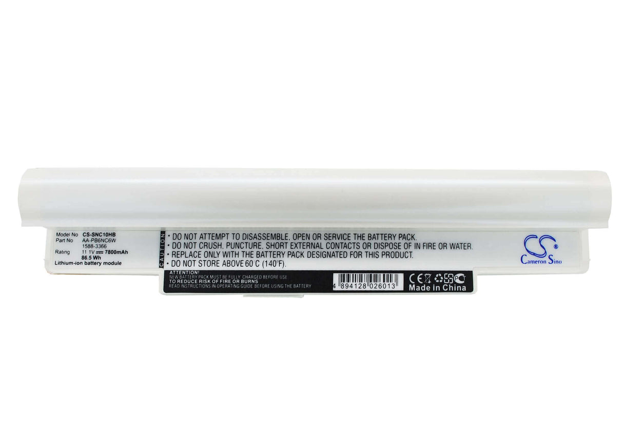 White Battery For Samsung Np-nc10, Np-nc10-ka03cn, Np-nc10-ka02uk 11.1v, 7800mah - 86.58wh Notebook, Laptop Cameron Sino Technology Limited