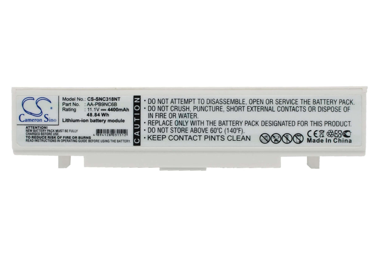 White Battery For Samsung Q318, Q318-dsoe, Q318-ds0h 11.1v, 4400mah - 48.84wh Notebook, Laptop Cameron Sino Technology Limited