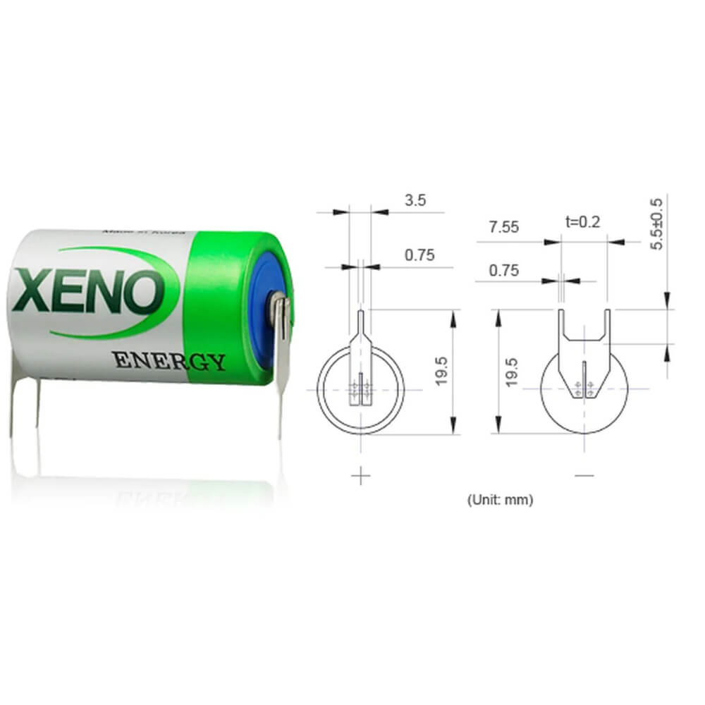 Batterie Xeno Xl-050f, Batterie Lithium 3,6v 1/2 Aa (er14250) 3,6v Autre Xeno Energy