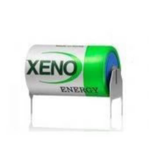 Batterie Xeno Xl-055f, 3.6v 1650mah 2/3 Aa Batterie au lithium (er14335) Autre Xeno Energy avec broches PC - 2 broches sur la borne positive - 1 broche sur la borne négative