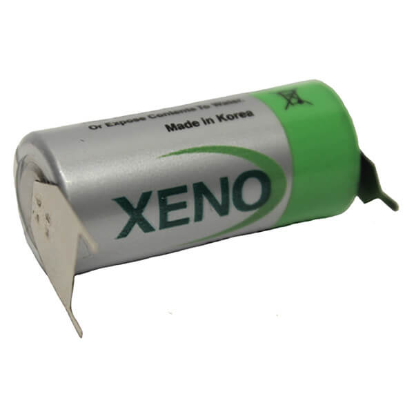 Batterie Xeno Xl-055f, 3.6v 1650mah 2/3 Aa Batterie au lithium (er14335) Autre Xeno Energy avec broches PC - 2 broches sur la borne négative - 1 broche sur la borne positive
