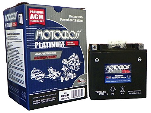 Ytx14-bs 12v 200 Cca Motocross Agm Motorcycle Battery Other Batteries BB Generic